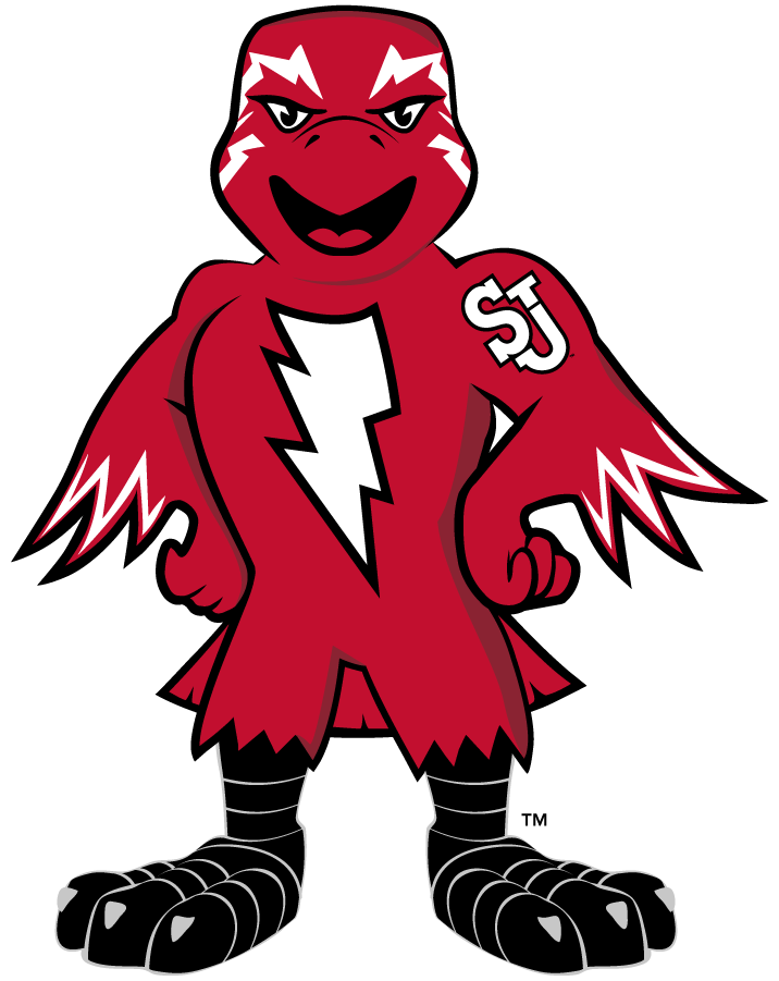 St. John's Red Storm 2013-2015 Mascot Logo v2 diy DTF decal sticker